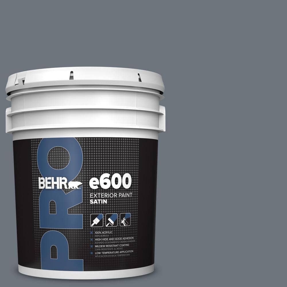 BEHR PRO 5 gal. #750F-5 Silver Hill Satin Exterior Paint