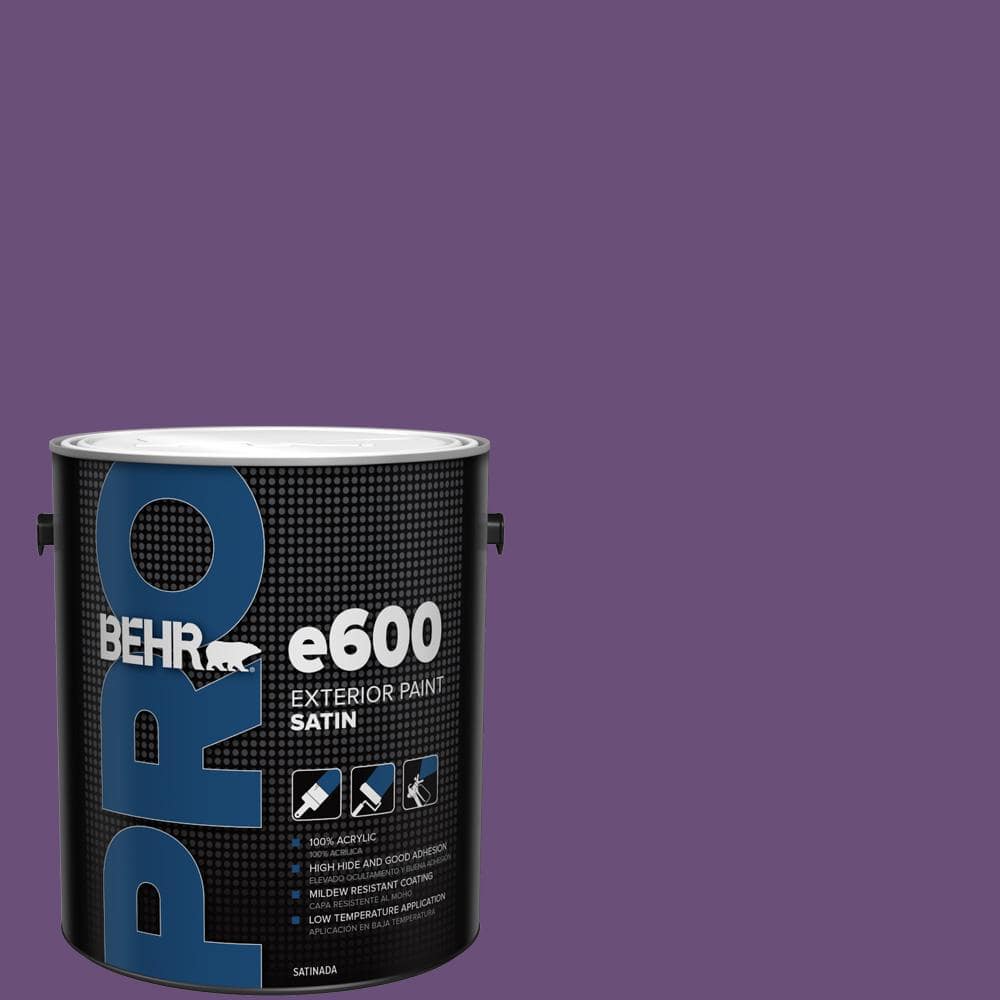 BEHR PRO 1 gal. #660B-7 Exotic Purple Satin Exterior Paint