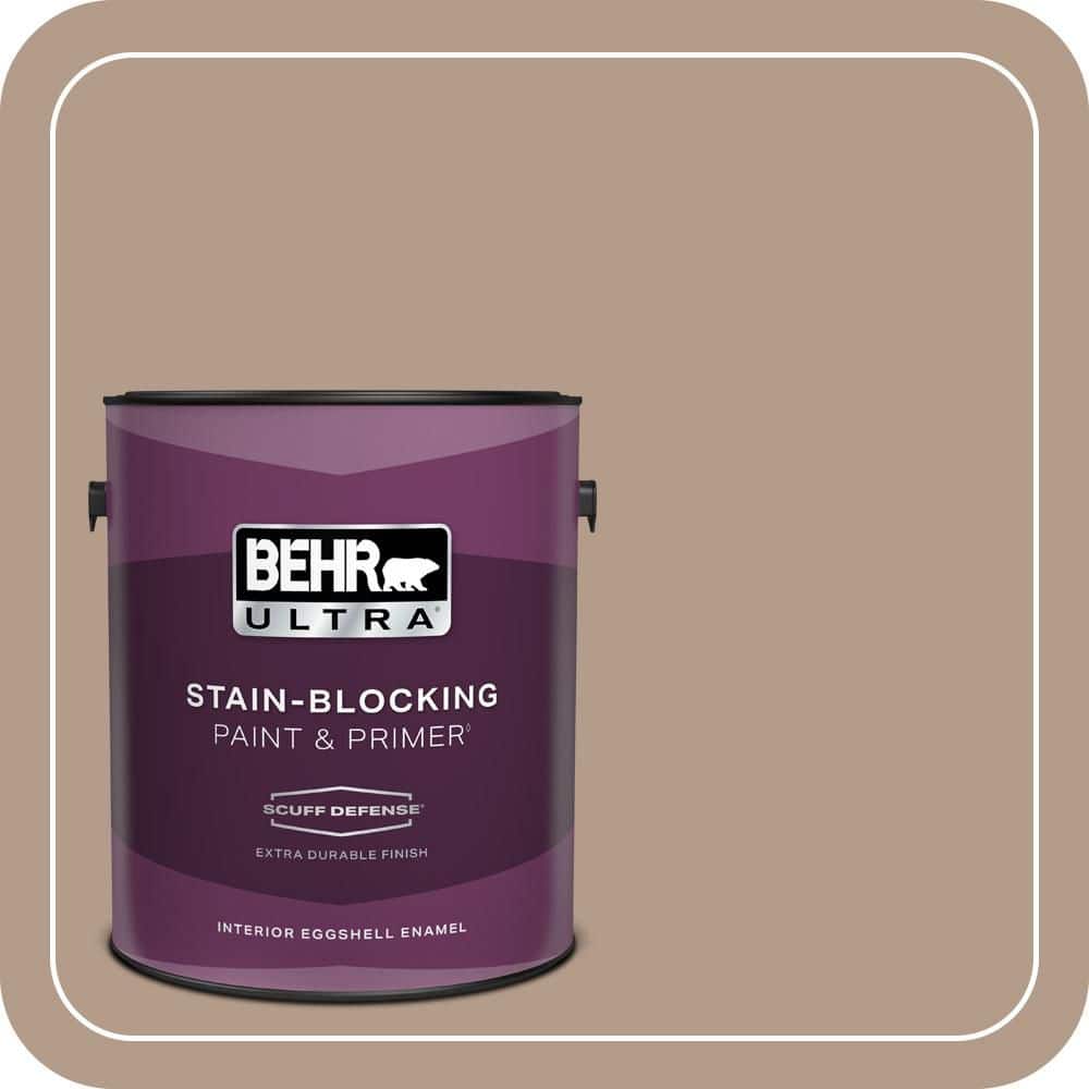 BEHR ULTRA 1 gal. #PMD-77 Rich Taupe Extra Durable Eggshell Enamel Interior Paint & Primer