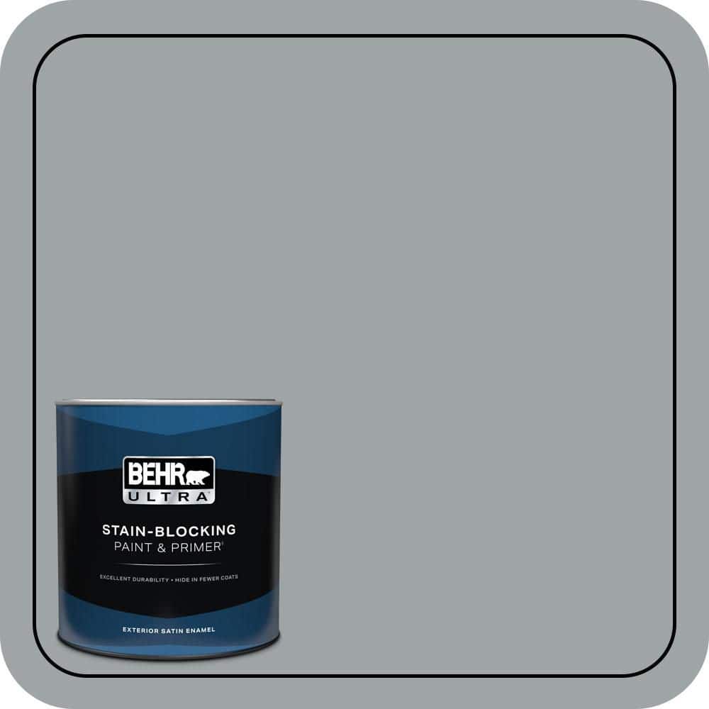 BEHR ULTRA 1 qt. #MQ5-30 Silent Film Satin Enamel Exterior Paint & Primer