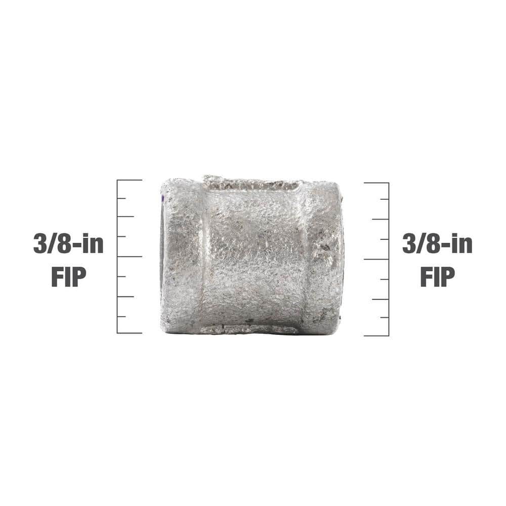 Southland 3/8 in. Galvanized Malleable Iron Coupling Fitting (4)