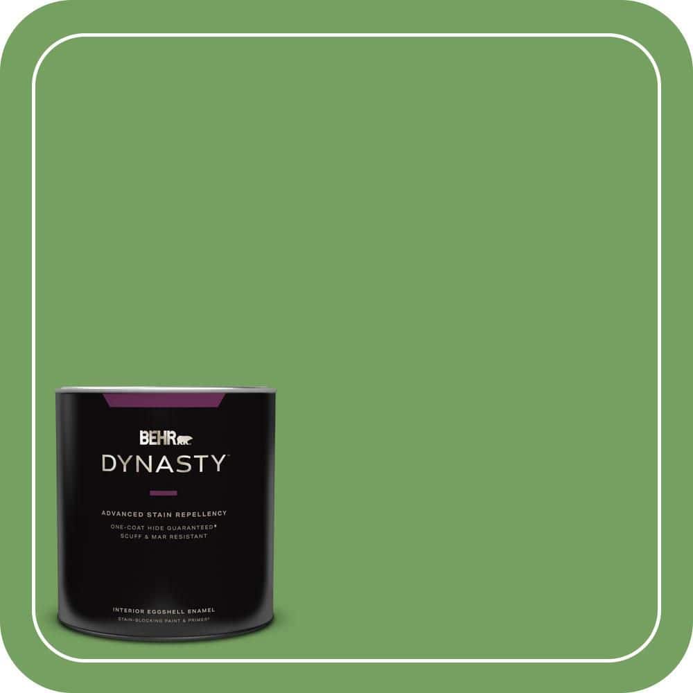 BEHR DYNASTY 1 qt. #MQ4-47 Parakeet One-Coat Hide Eggshell Enamel Interior Stain-Blocking Paint & Primer
