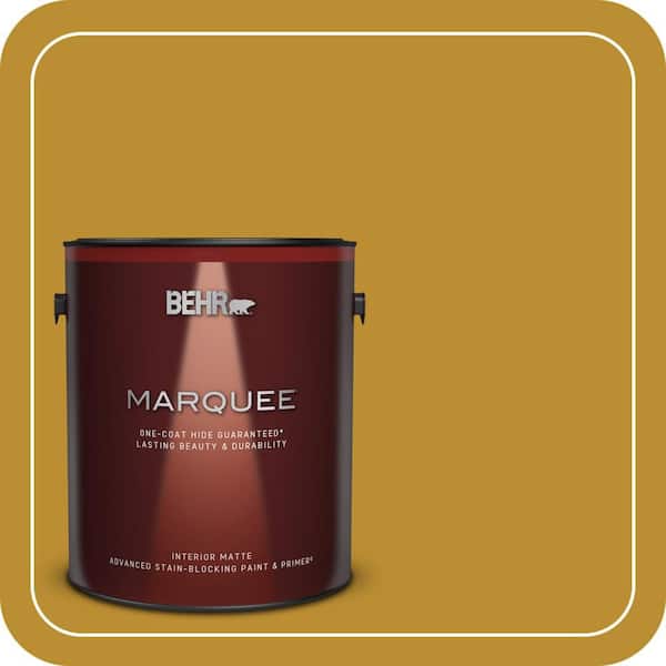 BEHR PREMIUM PLUS #360D-7 Brown Mustard Enamel Interior/Exterior Paint & Primer Color Sample (3)