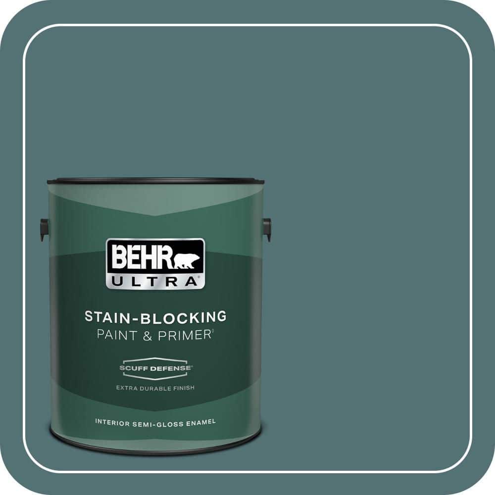 BEHR ULTRA 1 gal. #PPU13-02 Juniper Berries Extra Durable Semi-Gloss Enamel Interior Paint & Primer