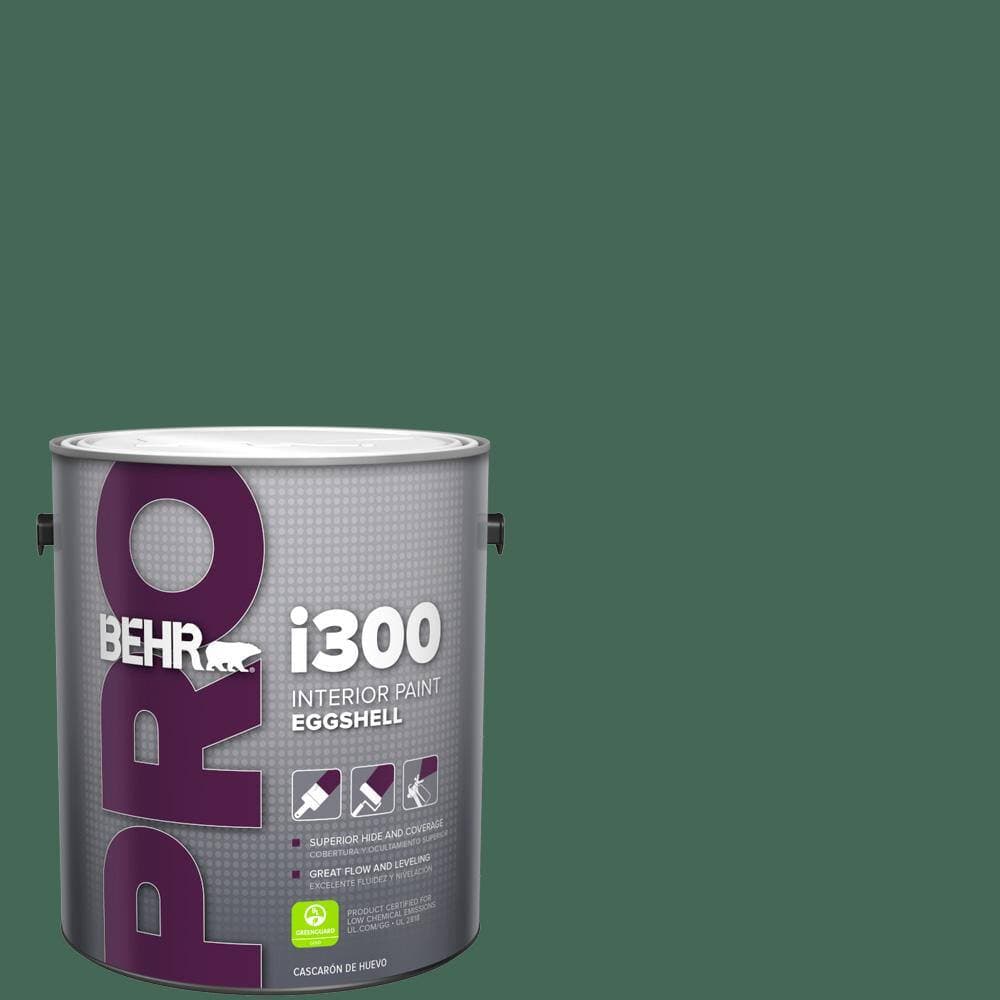 BEHR PRO 1 gal. #M420-7 Billiard Green Eggshell Interior Paint (1)