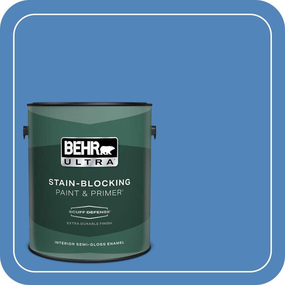 BEHR ULTRA 1 gal. #570B-6 Handsome Hue Extra Durable Semi-Gloss Enamel Interior Paint & Primer