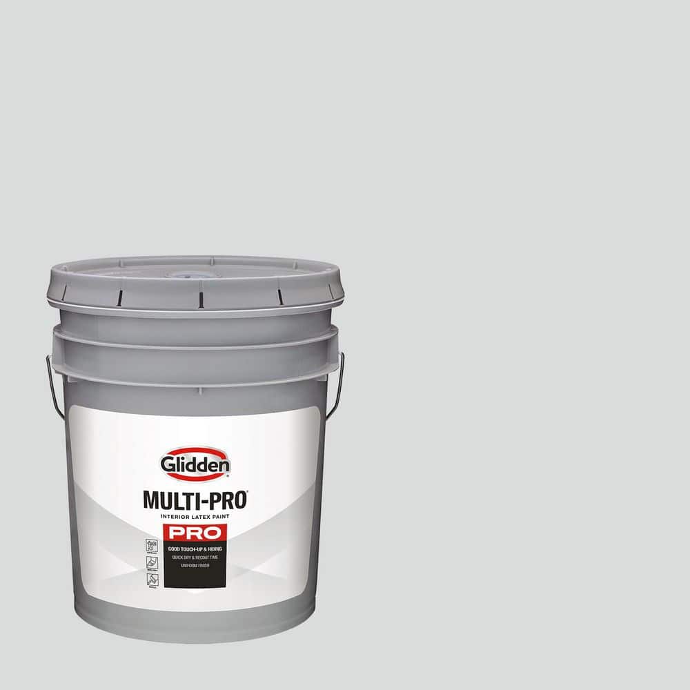Glidden Multi-Pro 5 gal. PPG1001-3 Thin Ice Semi-Gloss Interior Paint