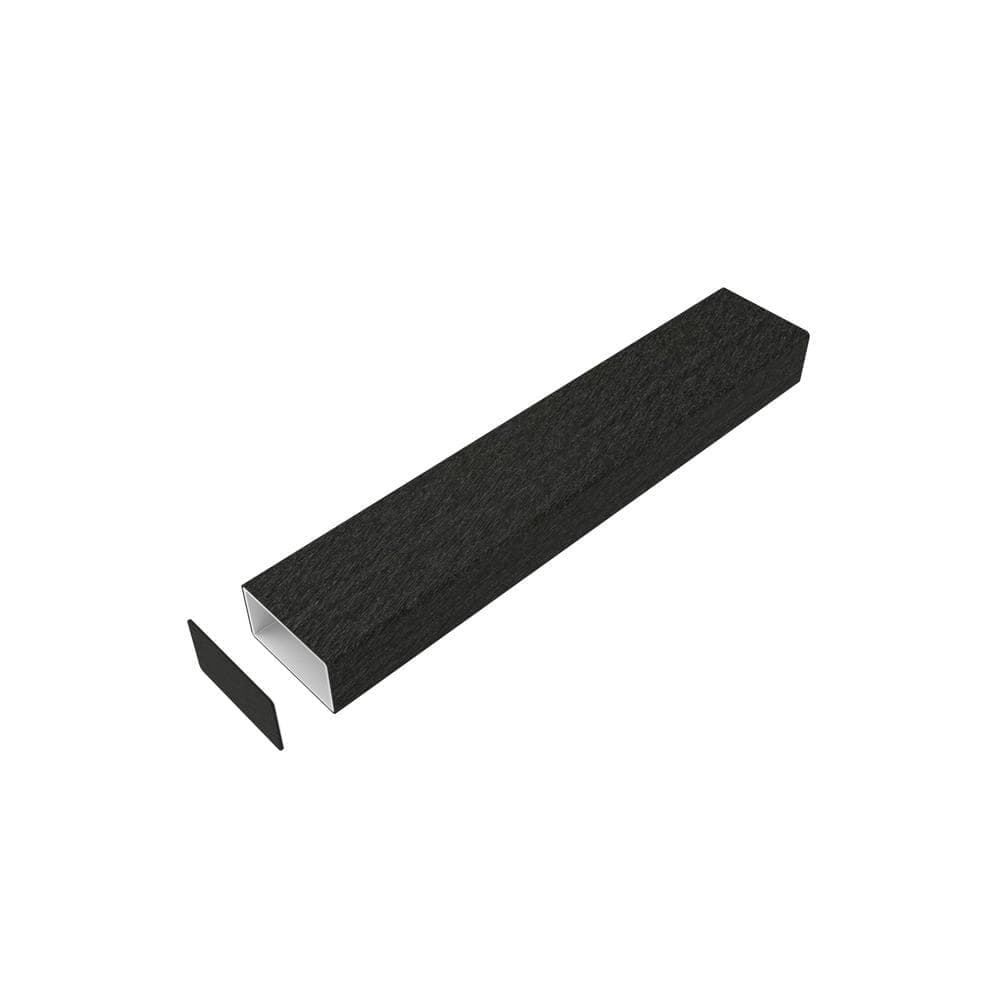 NewTechWood Alusions 1 in. x 2 in. Wood Grain Indian Ebony Composite Aluminum Coextruded End Caps (Bag of 10) (3)