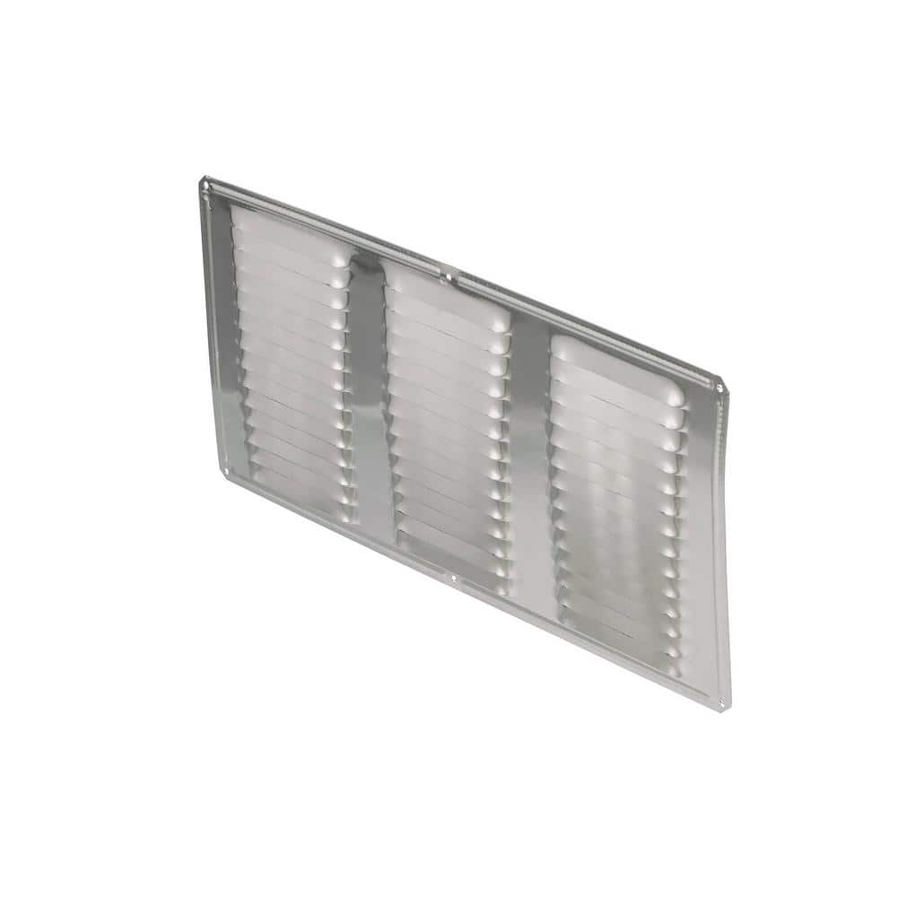 Air Vent 16 in. x 8 in. Rectangular Mill Finish Screen Included Aluminum Soffit Vent (4)