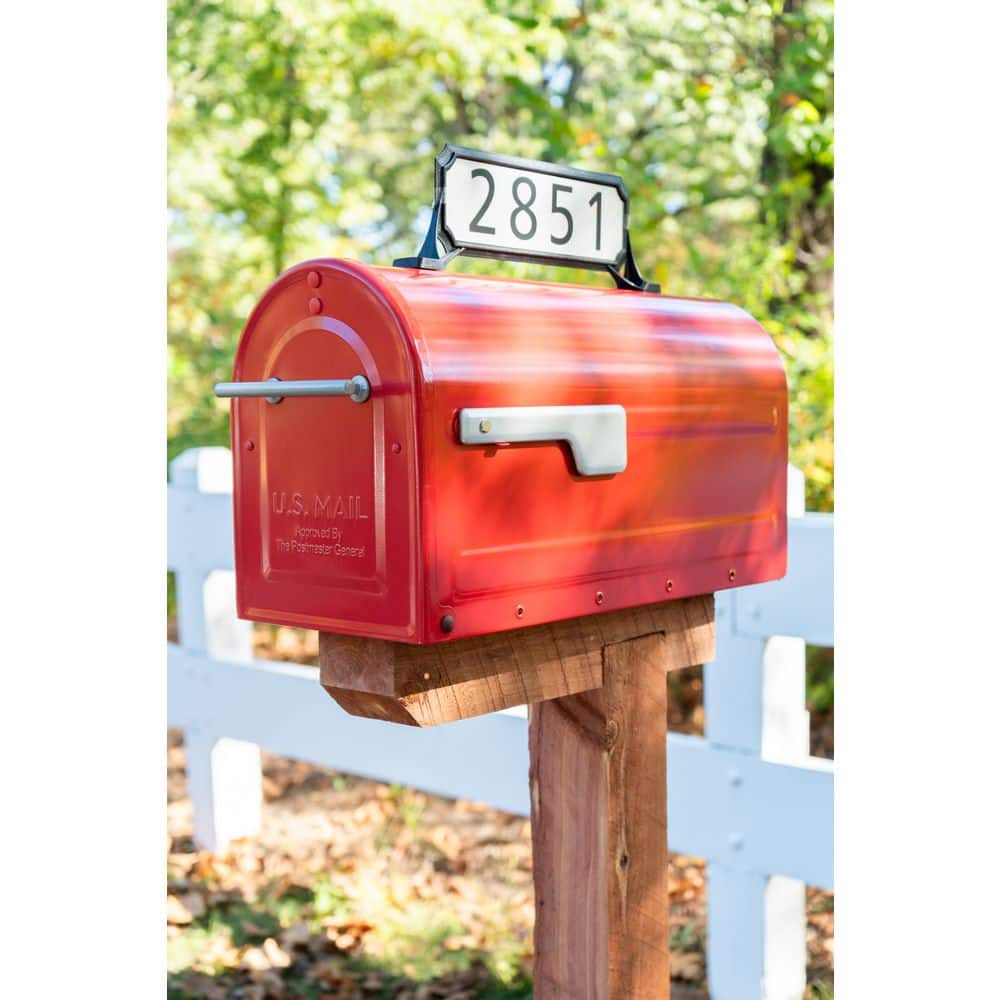 Architectural Mailboxes Manhattan Address Plaque Black (2)