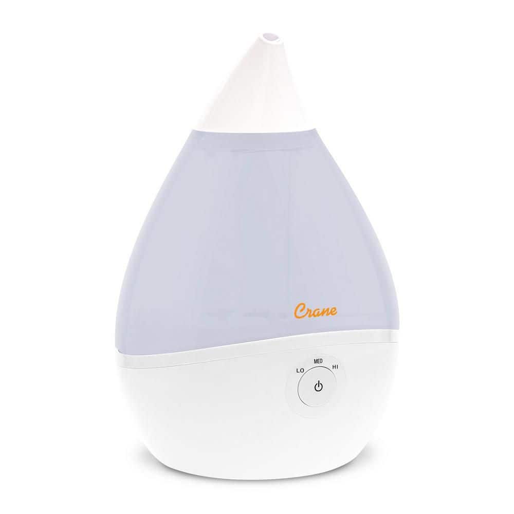 Crane Droplet Ultrasonic Cool Mist Humidifier for Small to Medium Rooms up to 250 sq.