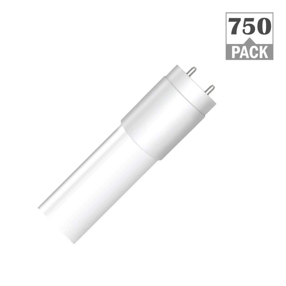 Feit Electric 32-Watt Equivalent 4 ft. T8 G13 Type A Plug and Play Linear LED Tube Light Bulb, Cool White 4000K (750-Pack)