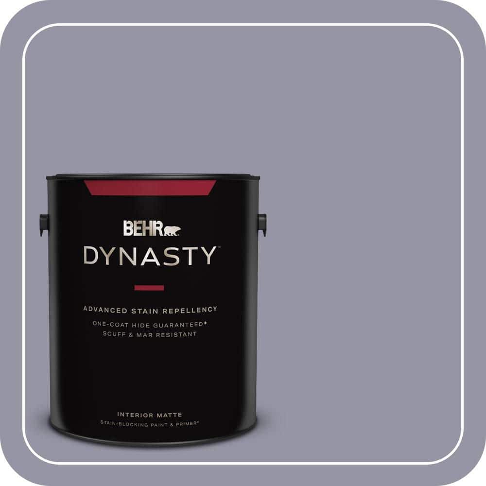 BEHR DYNASTY 1 gal. #640F-5 Ash Violet Matte Interior Stain-Blocking Paint & Primer