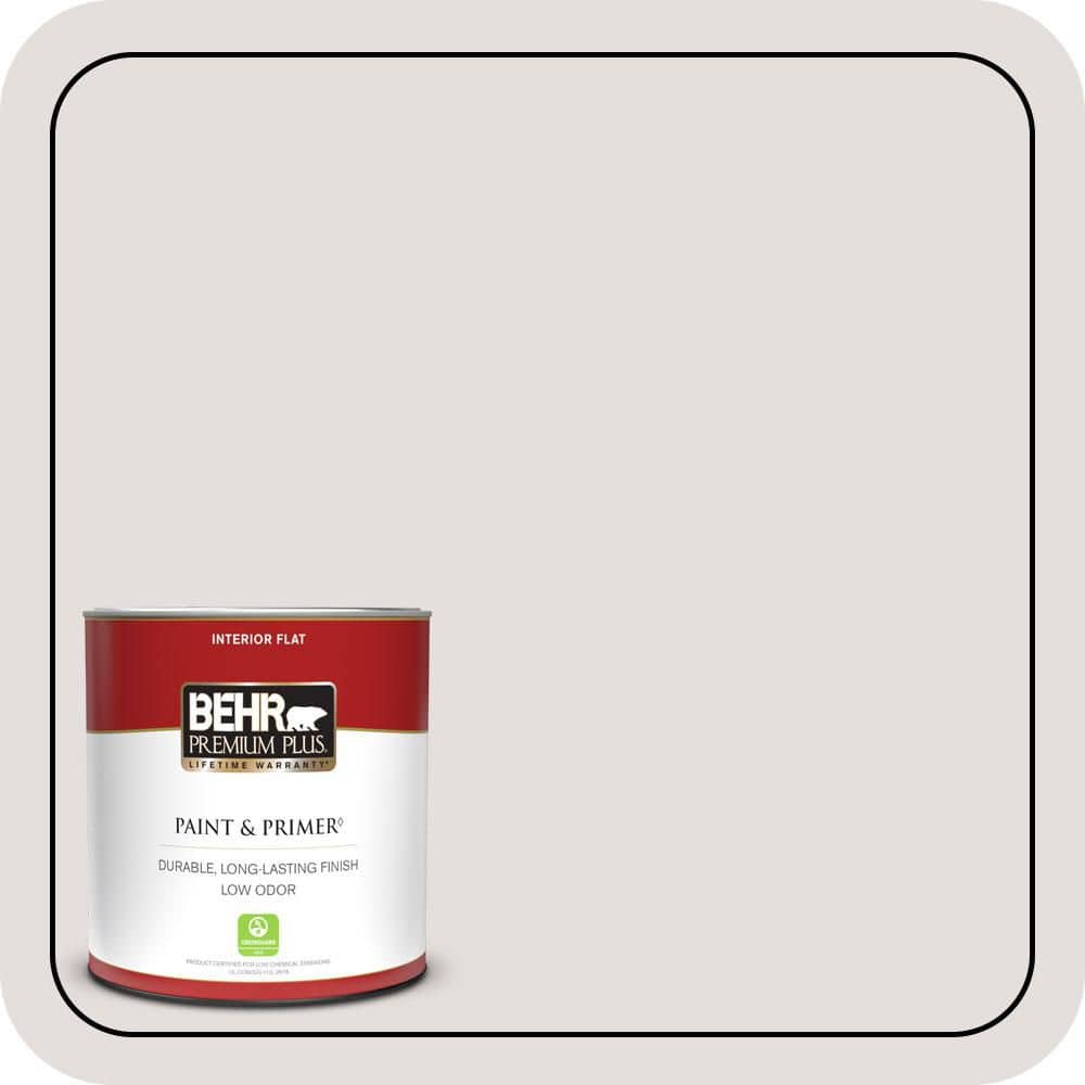 BEHR PREMIUM PLUS #MQ3-03 Pink Chalk Flat Interior/Exterior Paint & Primer Color Sample