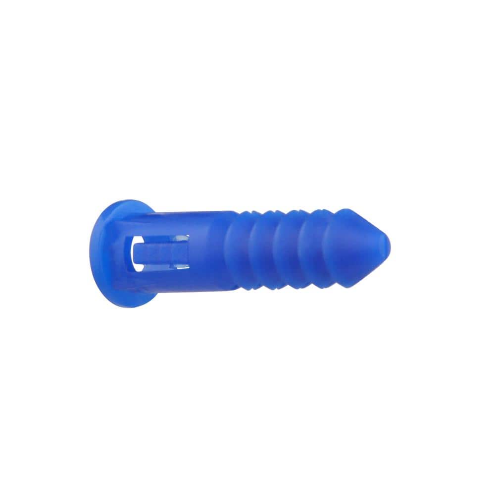 Everbilt #10-12 x 1-1/4 in. Blue Ribbed Plastic Anchor (75-Piece) (3)