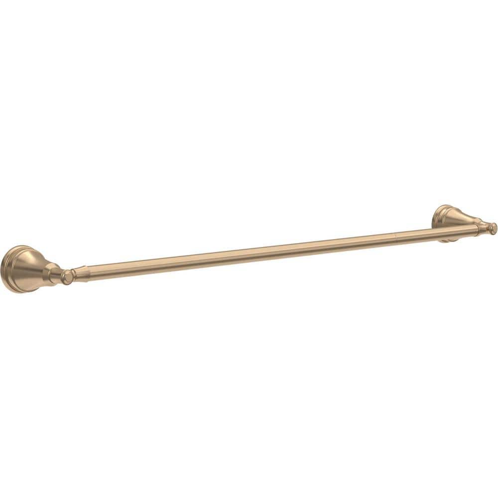 Delta Mylan 18 in. Wall Mount Towel Bar with 6 in. Extender Bath Hardware Accessory in Champagne Bronze (1)