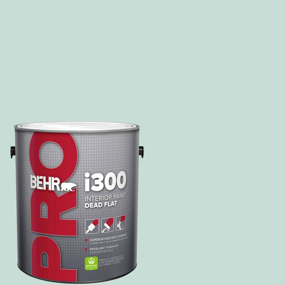 BEHR PRO 1 gal. #MQ3-20 Whipped Mint Dead Flat Interior Paint