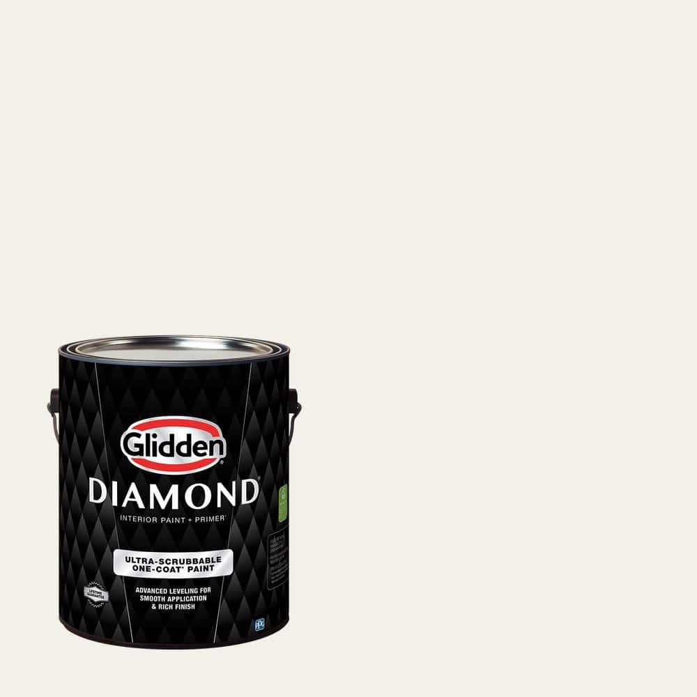Glidden Diamond 1 gal. PPG0998-1 Cotton Tail Ultra-Flat Interior Paint with Primer