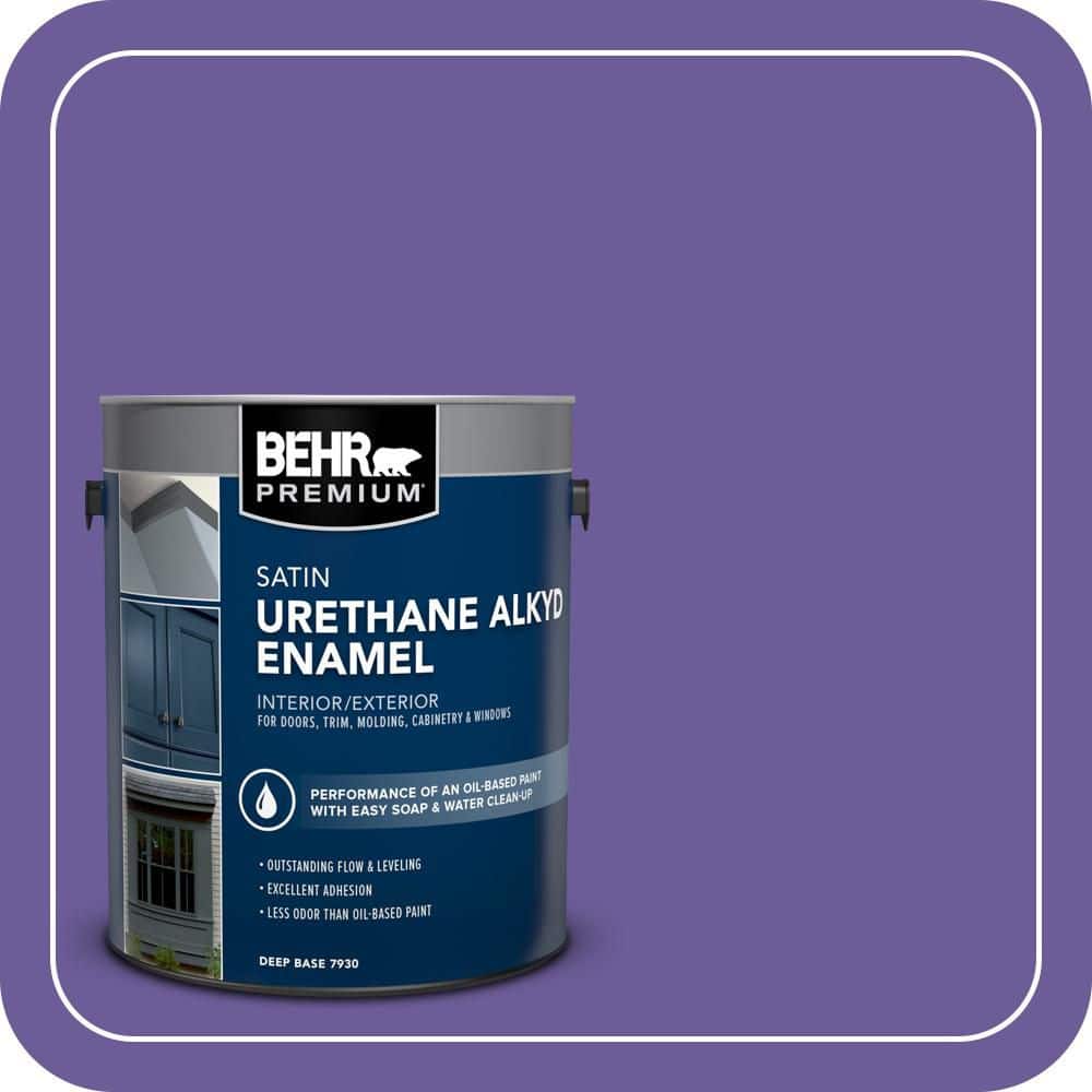 BEHR PREMIUM 1 gal. #P560-6 Just a Fairytale Urethane Alkyd Satin Enamel Interior/Exterior Paint (1)