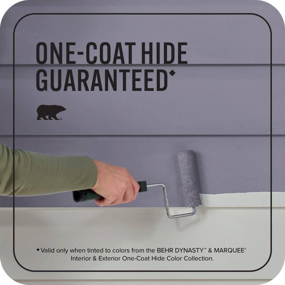 BEHR MARQUEE 1 gal. #N560-5 Solitaire Flat Exterior Paint & Primer (3)