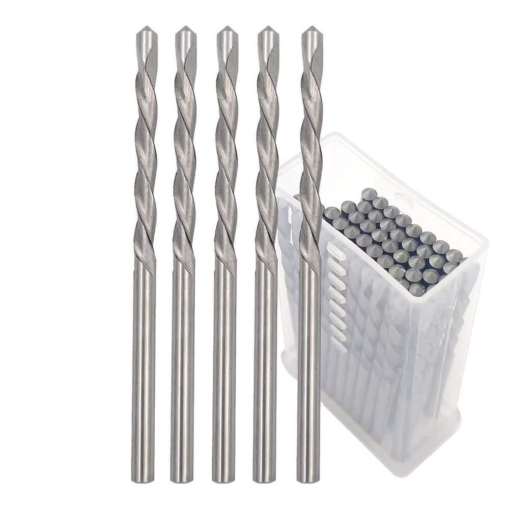 Unbranded 50 Pieces 1/8 in. Guide Point Cutting Bits HSS65 Drill Bits for Drywall and Gypsum with Spiral Saw Tools (1)