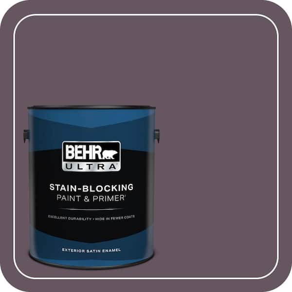 BEHR ULTRA 1 gal. #690F-7 Indulgent Satin Enamel Exterior Paint & Primer (2)