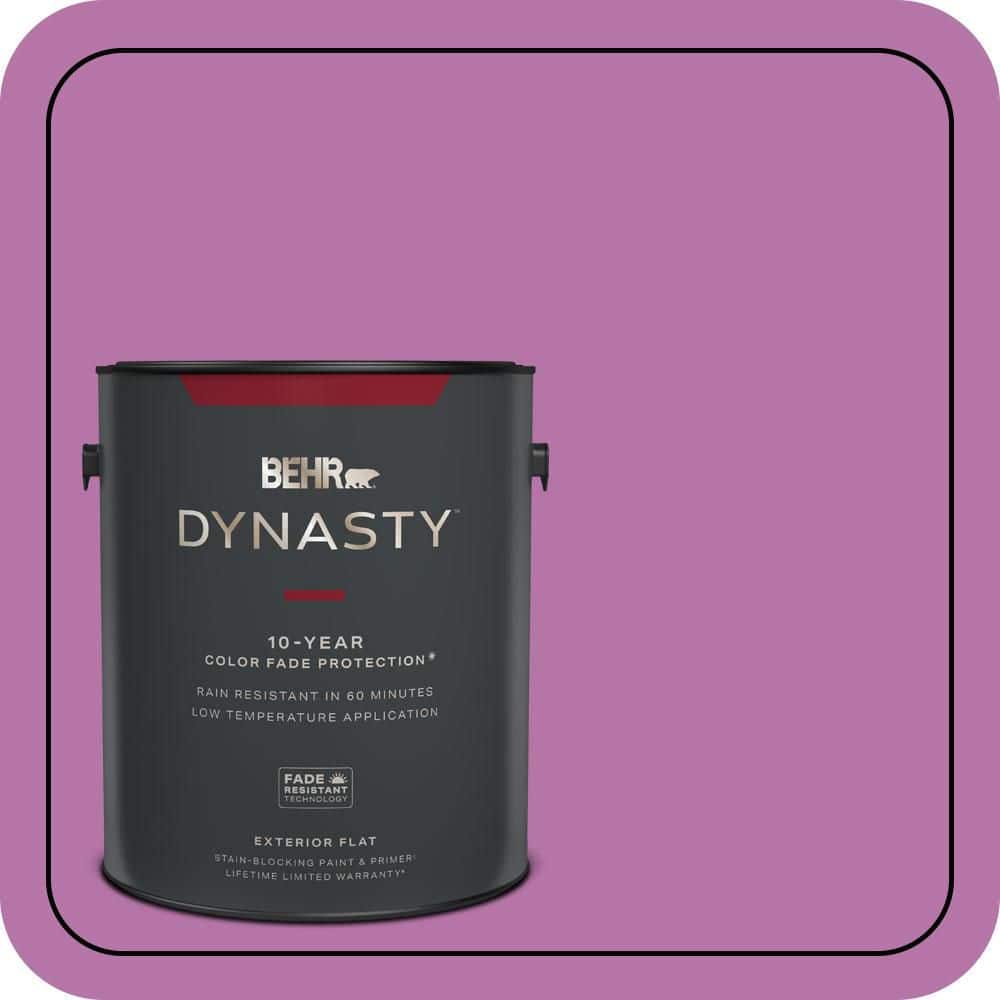 BEHR DYNASTY 1 gal. #P110-5A Eccentric Magenta Flat Exterior Stain-Blocking Paint & Primer