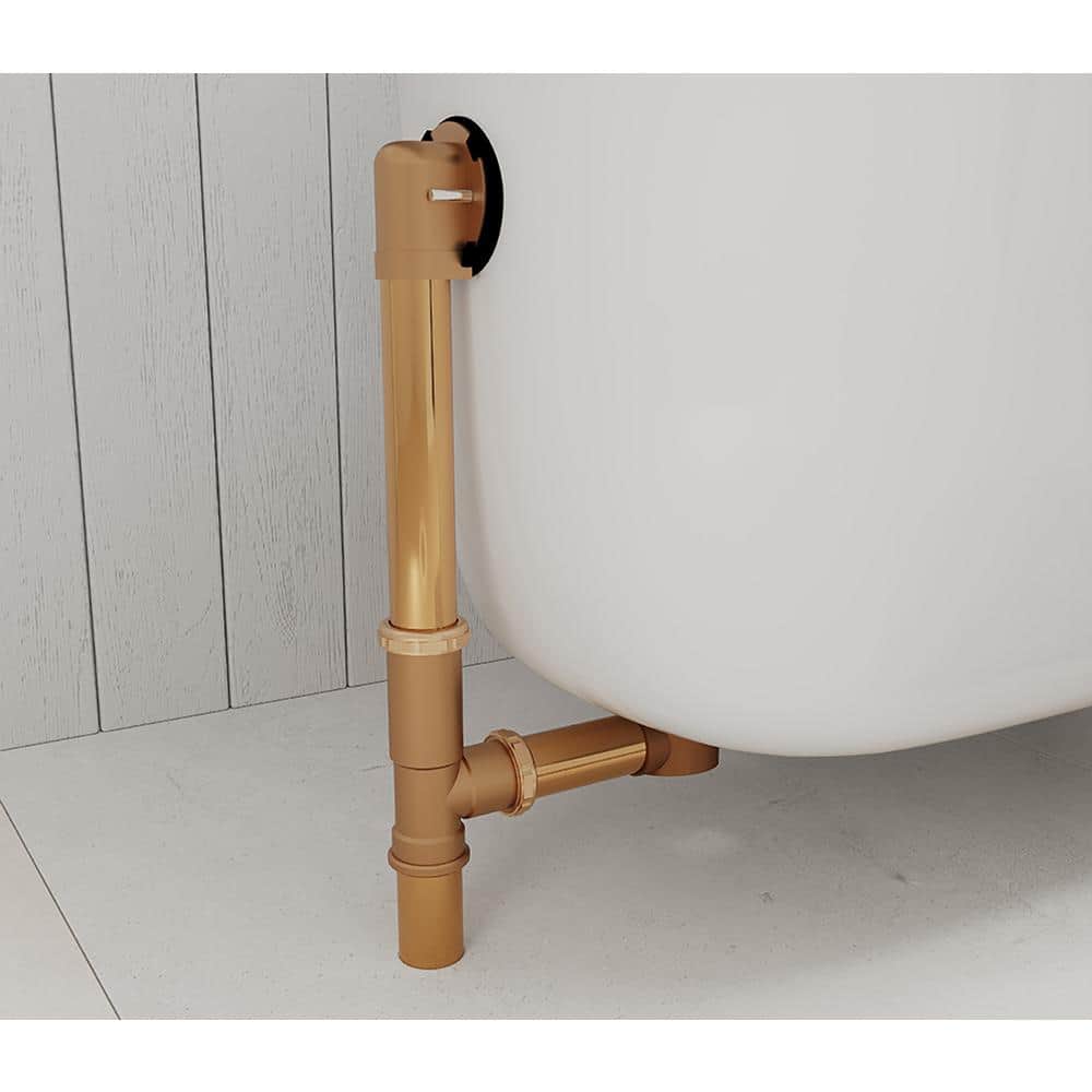 Everbilt Trip Lever 1-1/2 in. 20-Gauge Brass Pipe Bath Waste and Overflow Drain in Chrome (3)
