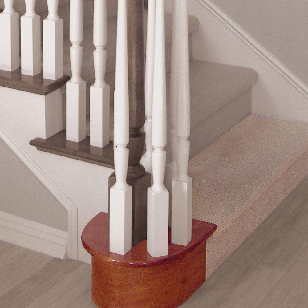 EVERMARK Stair Parts 12-1/2 in. x 58-3/8 in. Red Oak Bullnose Starting Tread (3)
