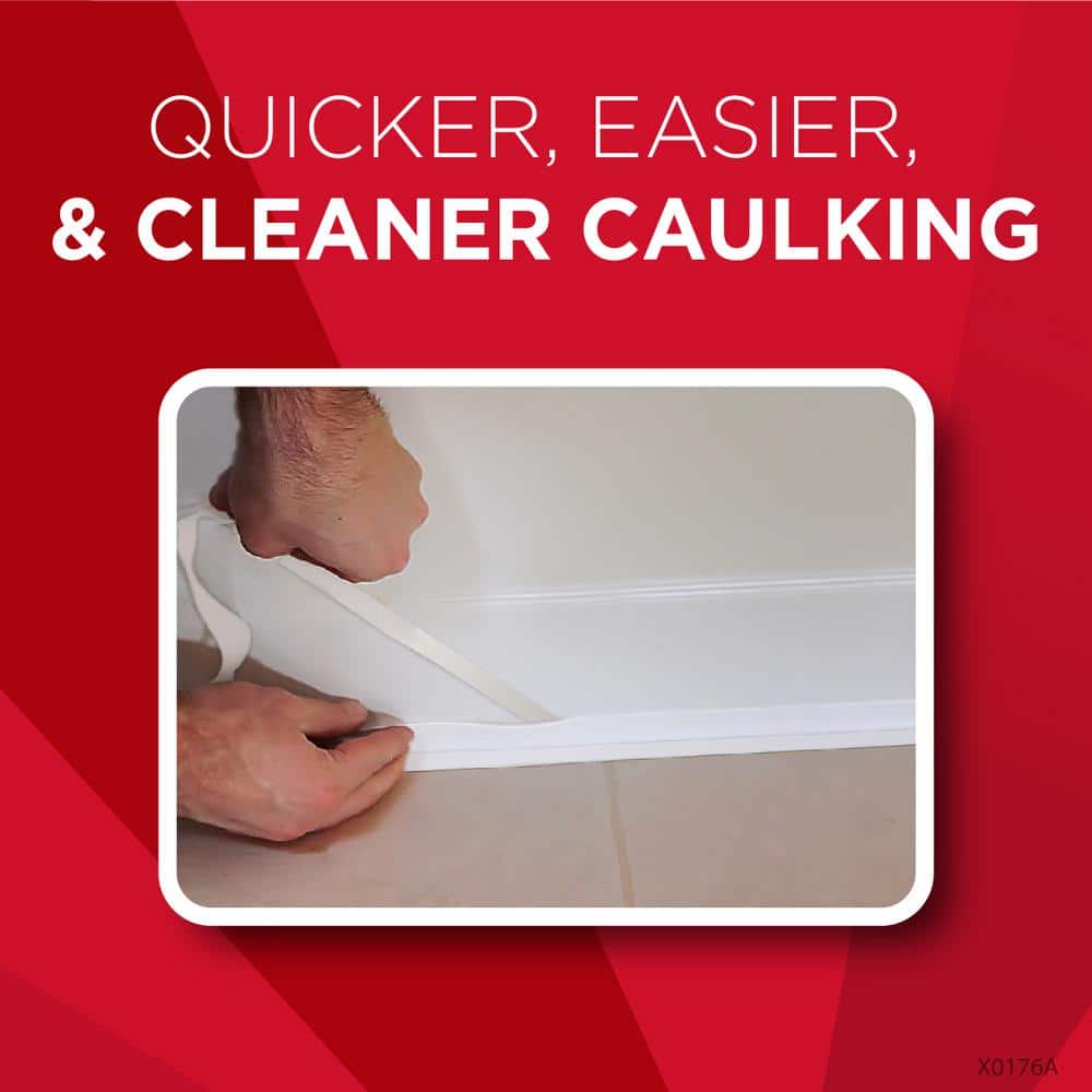 Magic 7/8 in. x 11 ft. Tub and Wall, Peel and Stick Caulk Strip in White (4)