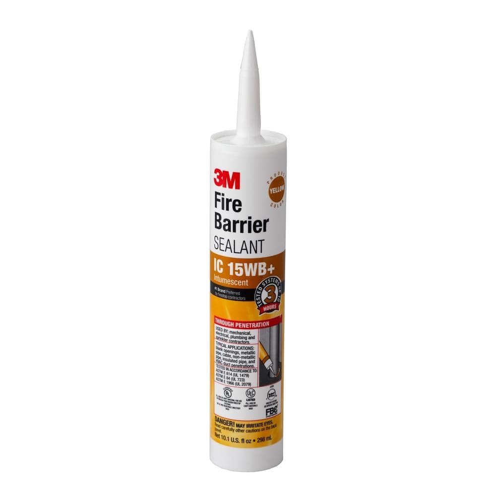 3M 10.1 fl. oz. Yellow Fire Barrier Plus Latex Sealant