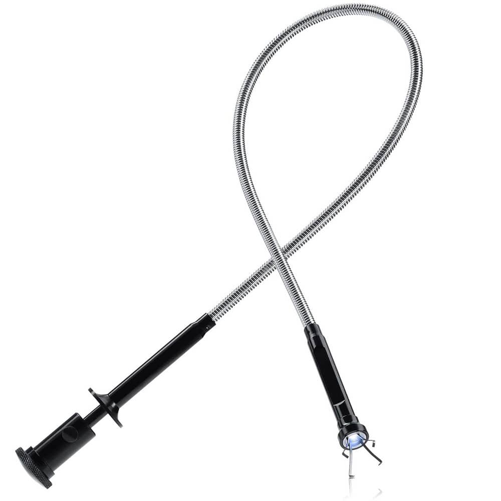 Misopily 27.7 in. Magnetic Flexible Claw Grabber Pickup Tool with LED Light Strong Retractable Claw 5 lbs. Pull Force