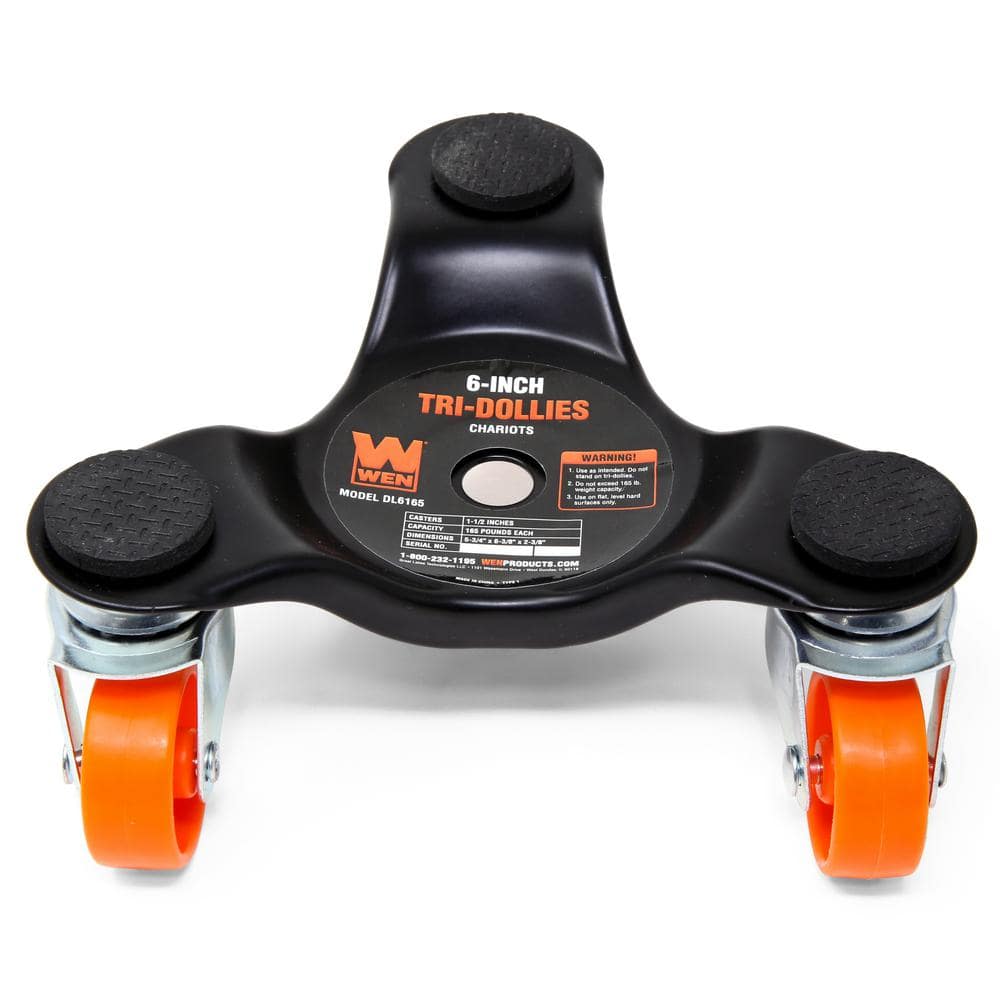 WEN 6 in. 165 lbs. Capacity Furniture Moving Tri-Dolly Set (4-Pack) (2)