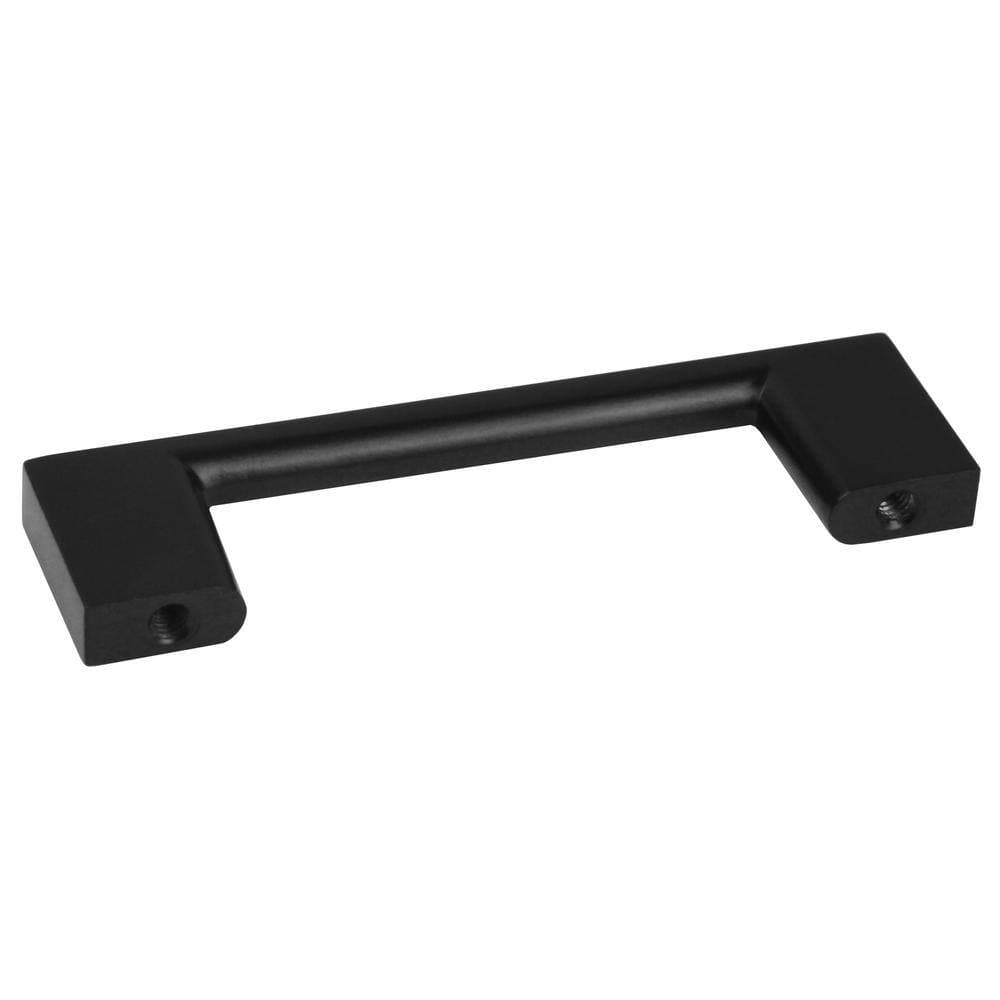 Design House Caster Drawer Pull 3-Iinch in Center to Center 76 (mm) in matte black Cabinet Backplate 10pack (2)