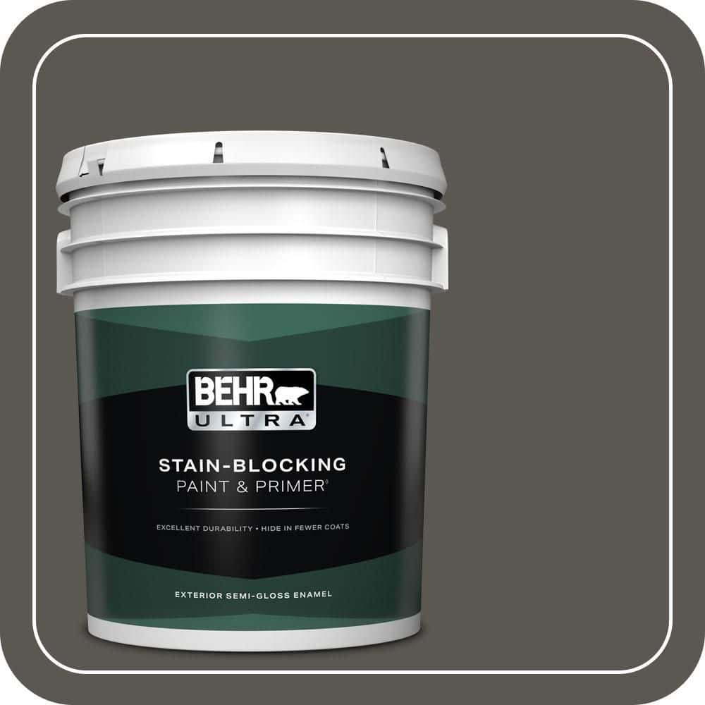 BEHR ULTRA 5 gal. #MQ2-62 Peppery Semi-Gloss Enamel Exterior Paint & Primer