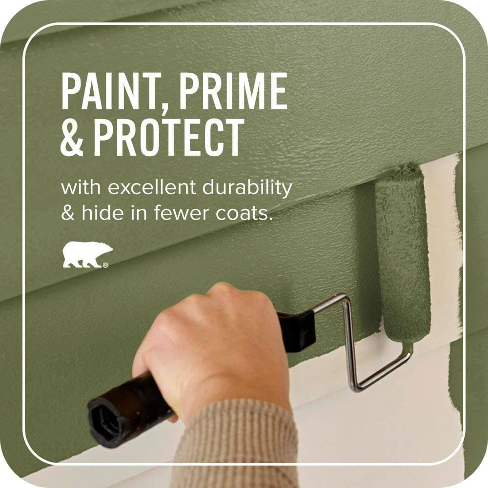 BEHR ULTRA 1 gal. #MQ6-62 Coconut Grove Satin Enamel Exterior Paint & Primer (3)
