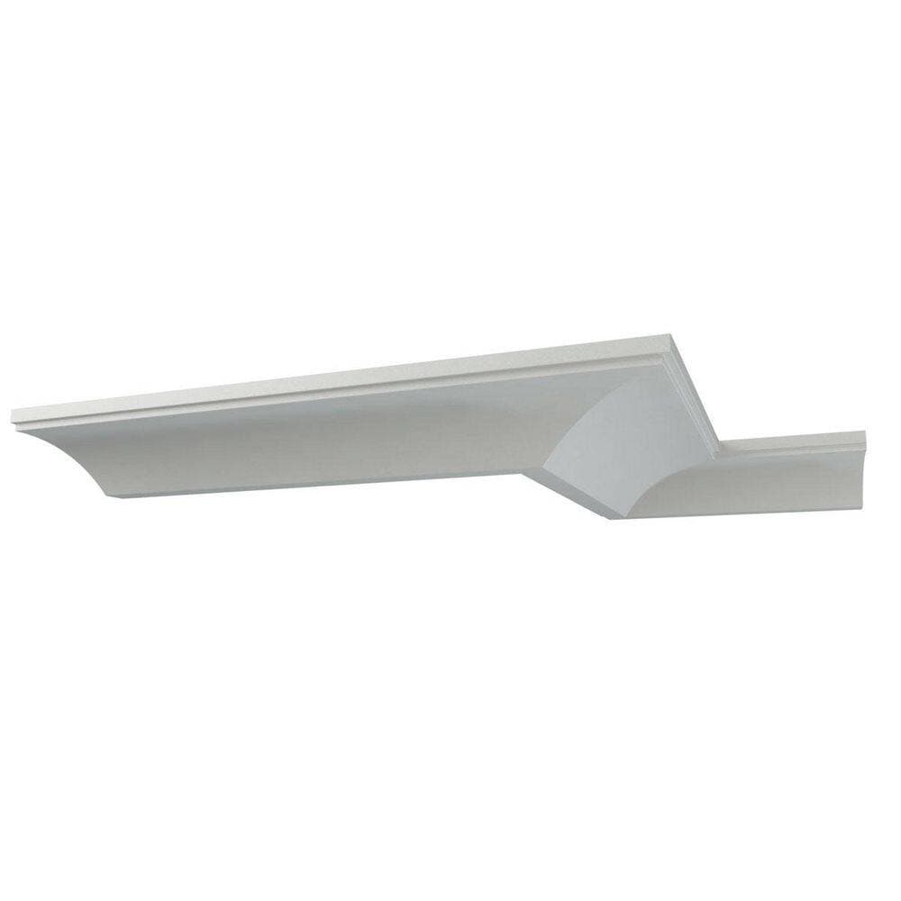 Ekena Millwork Brett 10.25 in. D x 10.875 in. W x 94.5 in. L Polyurethane Crown Moulding (1)