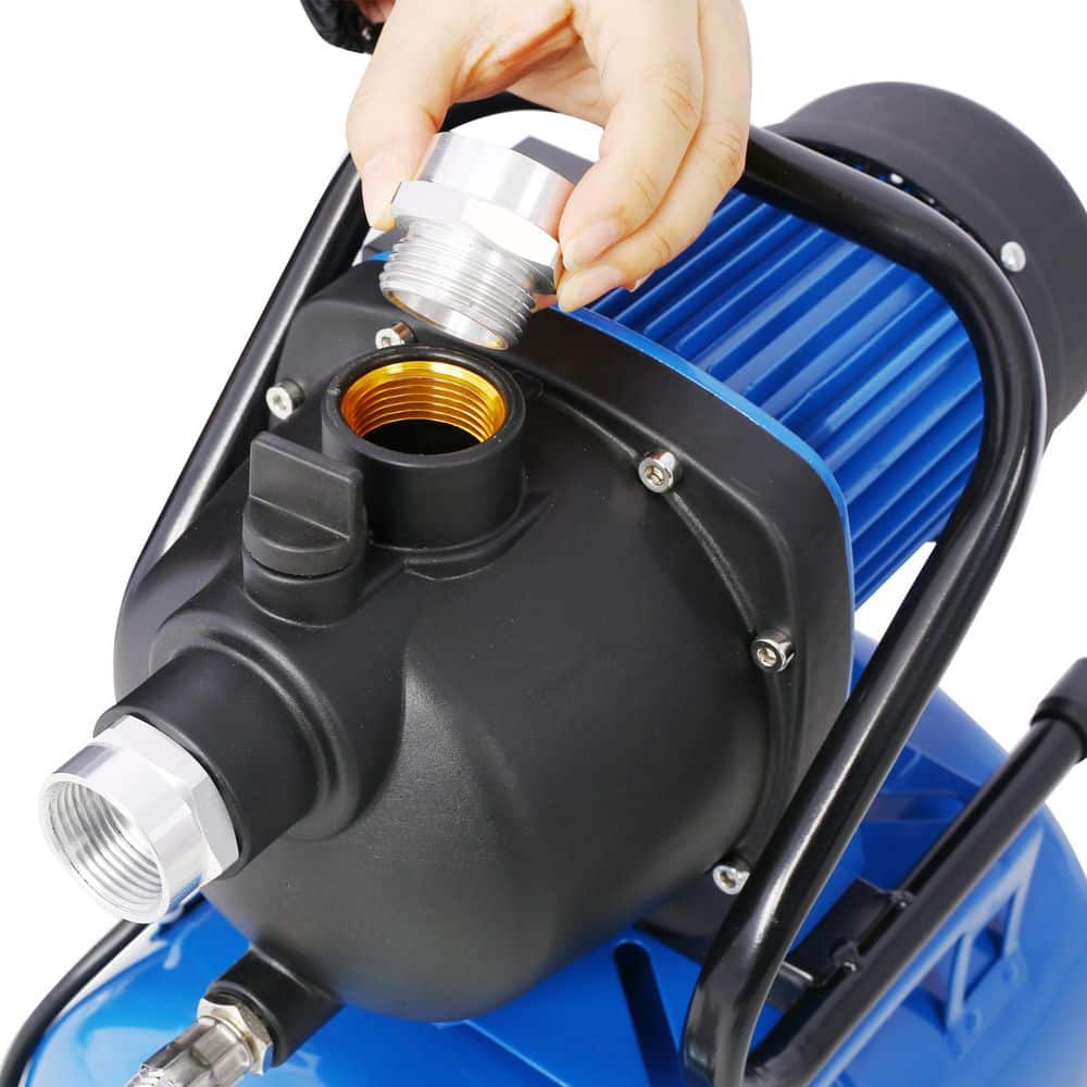 Unbranded 1. 6HP Shallow Well Pump with Pressure Tank, garden water pump, Irrigation Pump, Automatic Water Booster Pump (3)