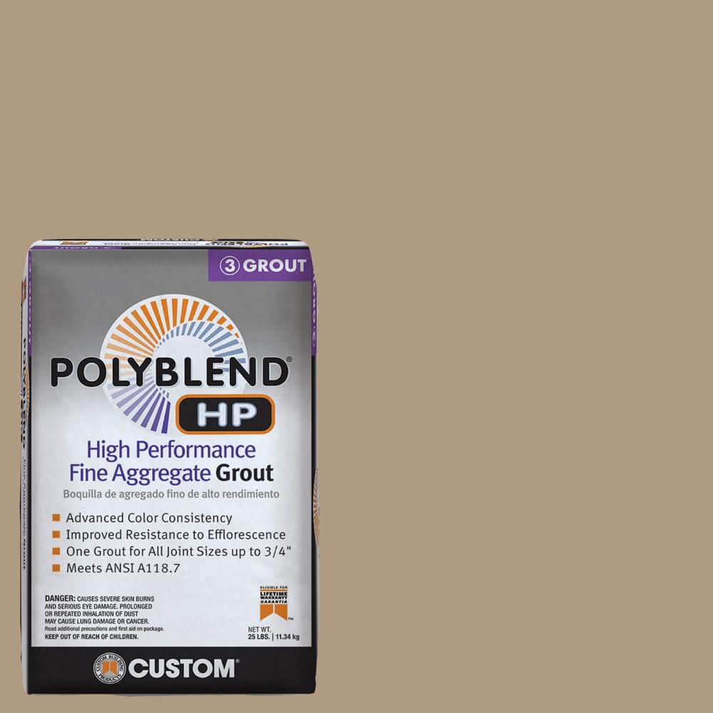 Custom Building Products Polyblend HP #186 Khaki 25 lbs. High Performance Fine Aggregate Grout