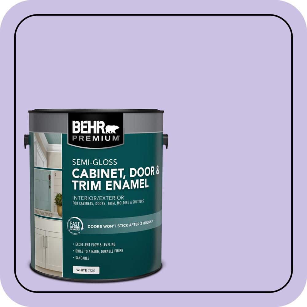 BEHR PREMIUM 1 gal. #P560-3 Party Hat Semi-Gloss Enamel Interior/Exterior Cabinet, Door & Trim Paint (1)