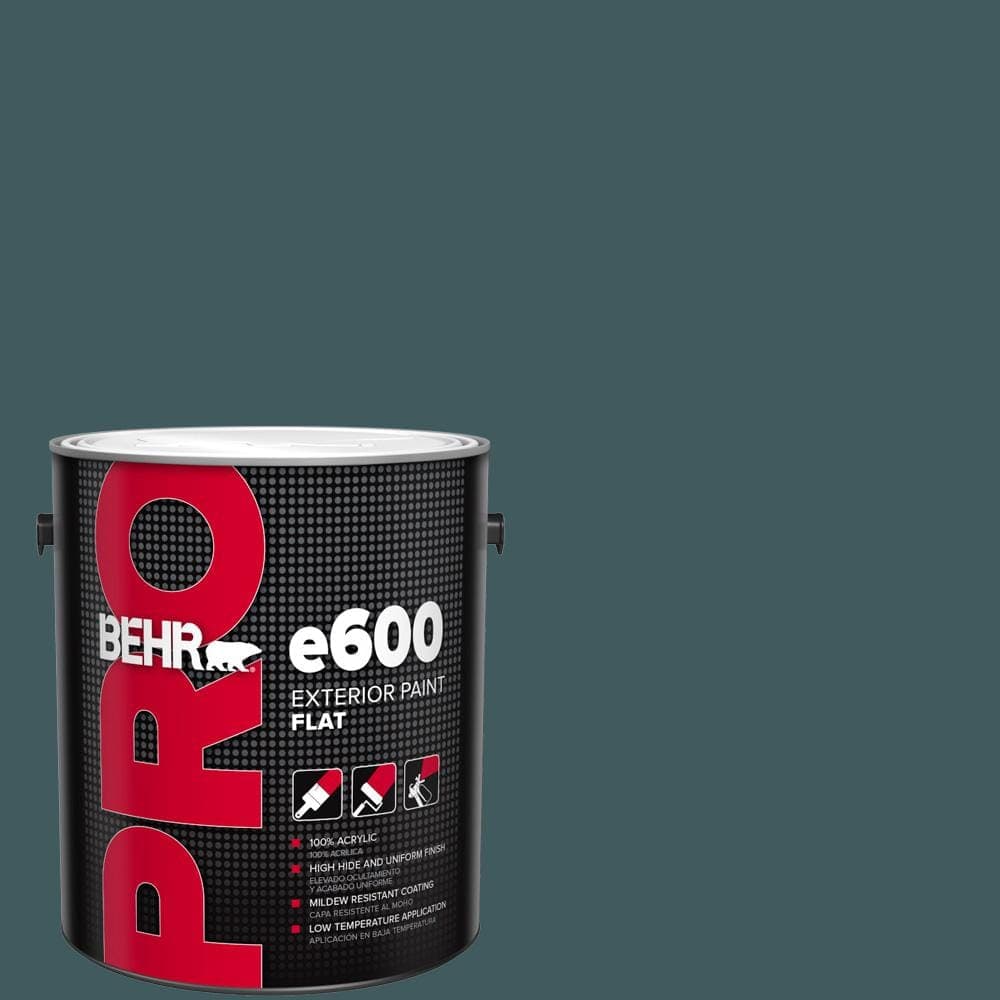 BEHR PRO 1 gal. #510F-7 Teal Forest Flat Exterior Paint
