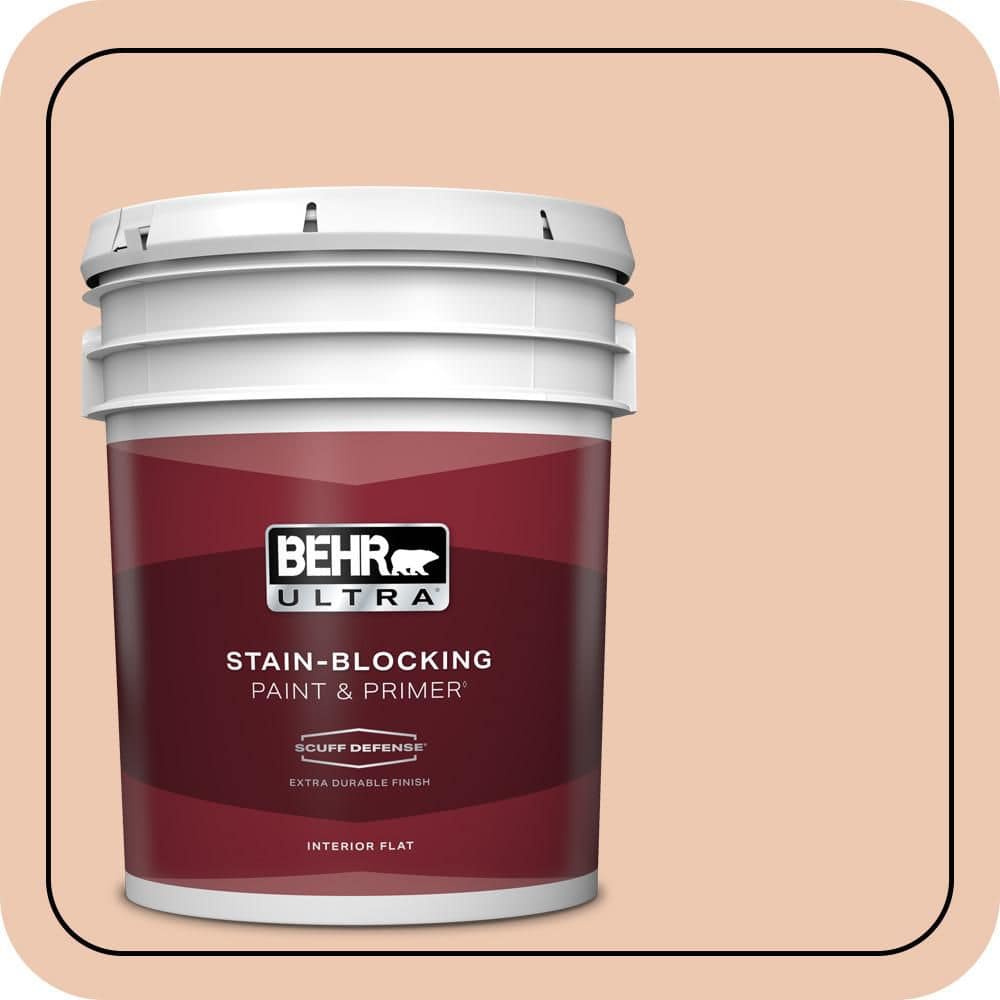 BEHR ULTRA 5 gal. #MQ3-39 Sweet Pastel Extra Durable Flat Interior Paint & Primer