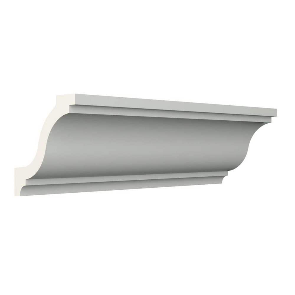 Ekena Millwork Heath 2.75 in. D x 4 in. W x 94.5 in. L Polyurethane Crown Moulding (2)