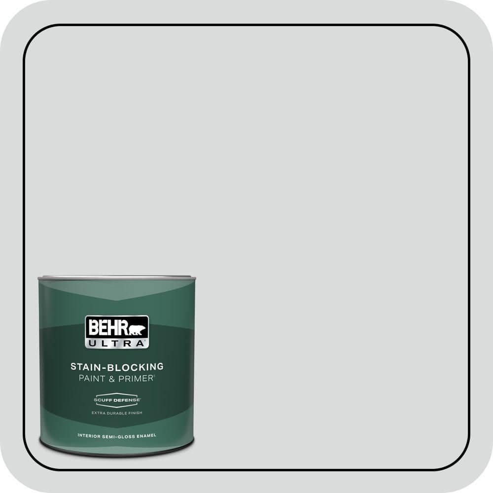 BEHR ULTRA 1 qt. #PPU26-14 Drizzle Extra Durable Semi-Gloss Enamel Interior Paint & Primer