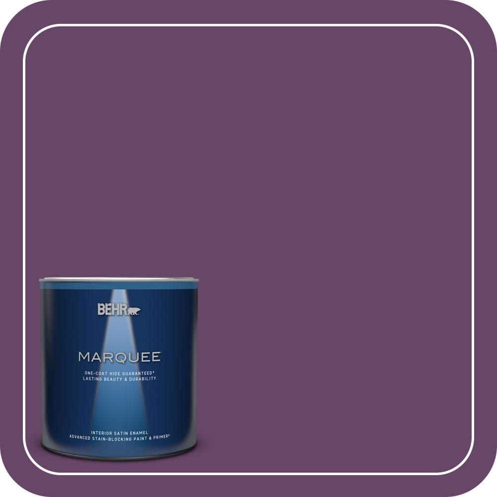 BEHR MARQUEE 1 qt. #P100-7 Sultana Satin Enamel Interior Paint & Primer