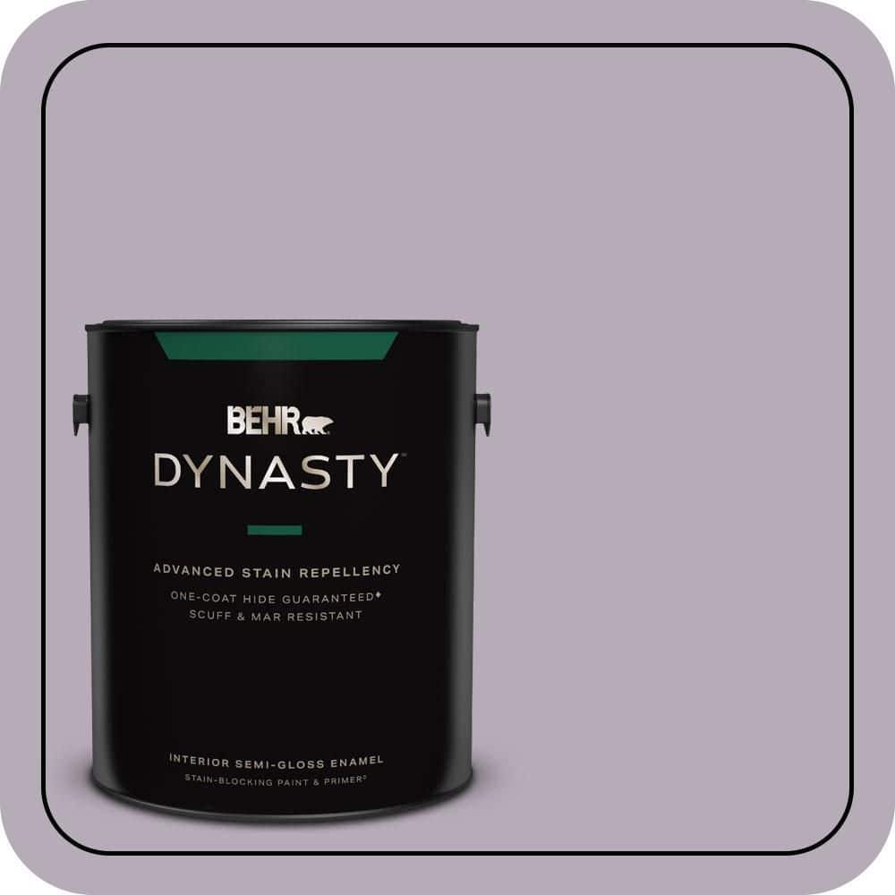 BEHR DYNASTY 1 gal. #MQ5-36 Audition One-Coat Hide Semi-Gloss Enamel Interior Stain-Blocking Paint & Primer