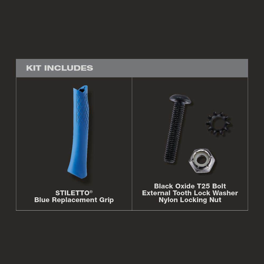 Stiletto TiBone / TRIMBONE Hammers Blue Replacement Grip (2)