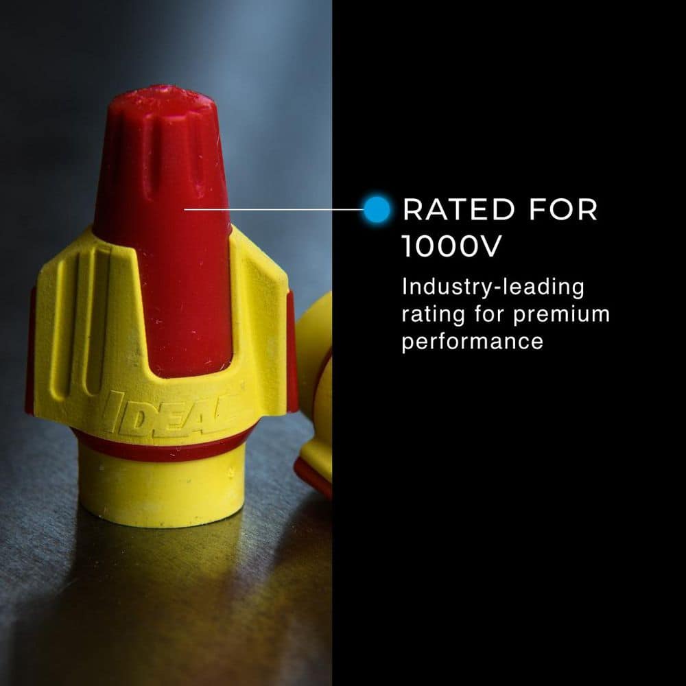 IDEAL Twister ProFLEX Red/Yellow Wire Connector, Jar of 400 (3)