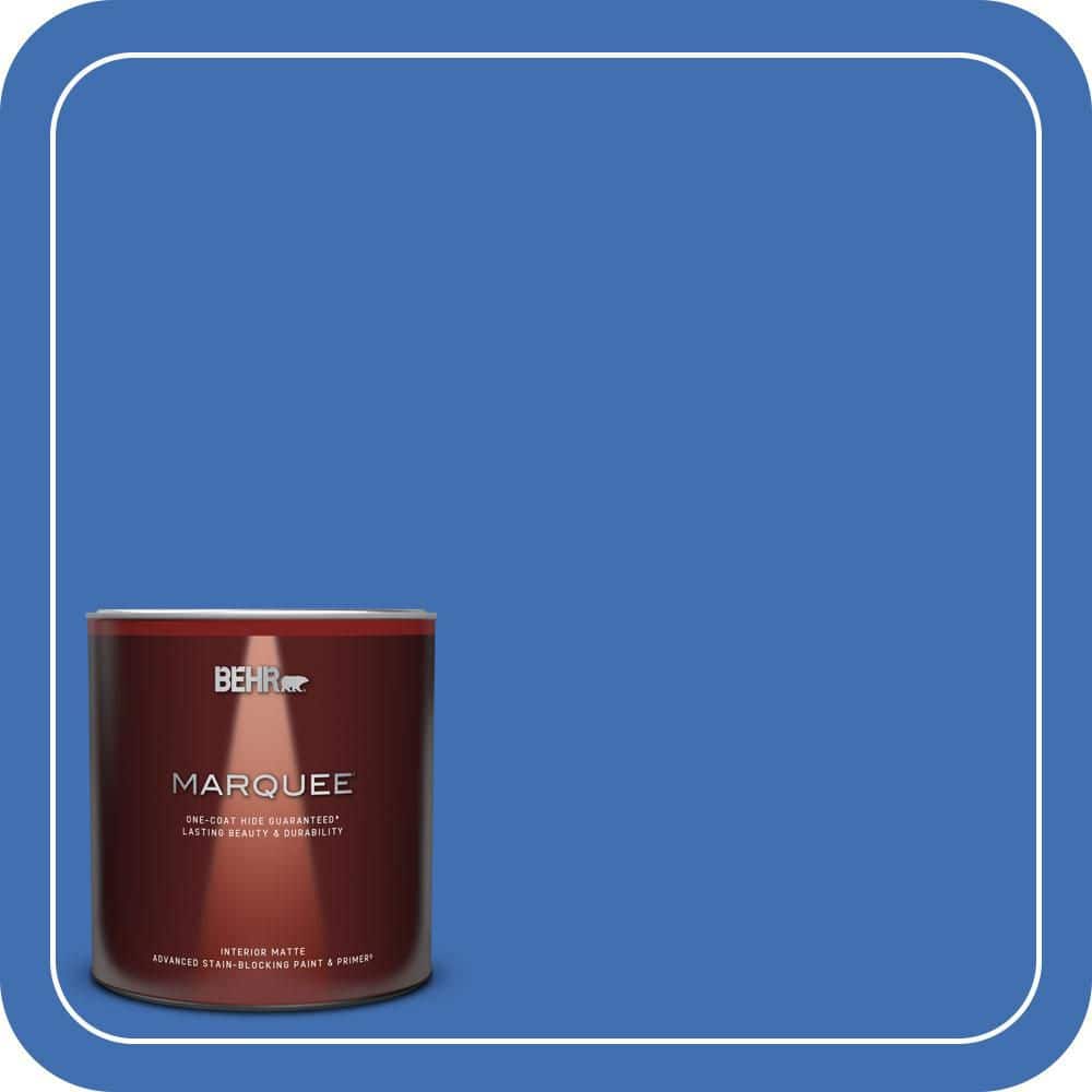 BEHR MARQUEE 1 qt. #T18-17 Wide Sky Matte Interior Paint & Primer