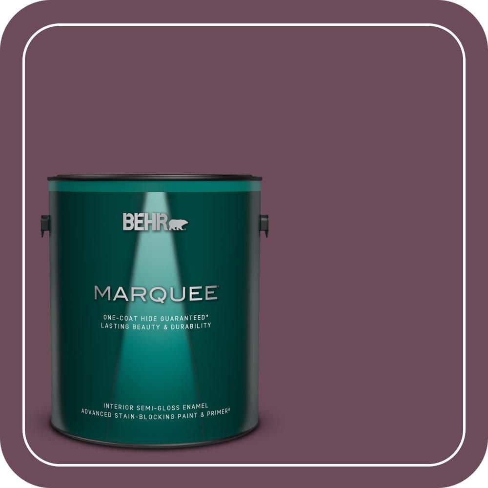BEHR MARQUEE 1 gal. #PPU1-20 Spiced Plum Semi-Gloss Enamel Interior Paint & Primer